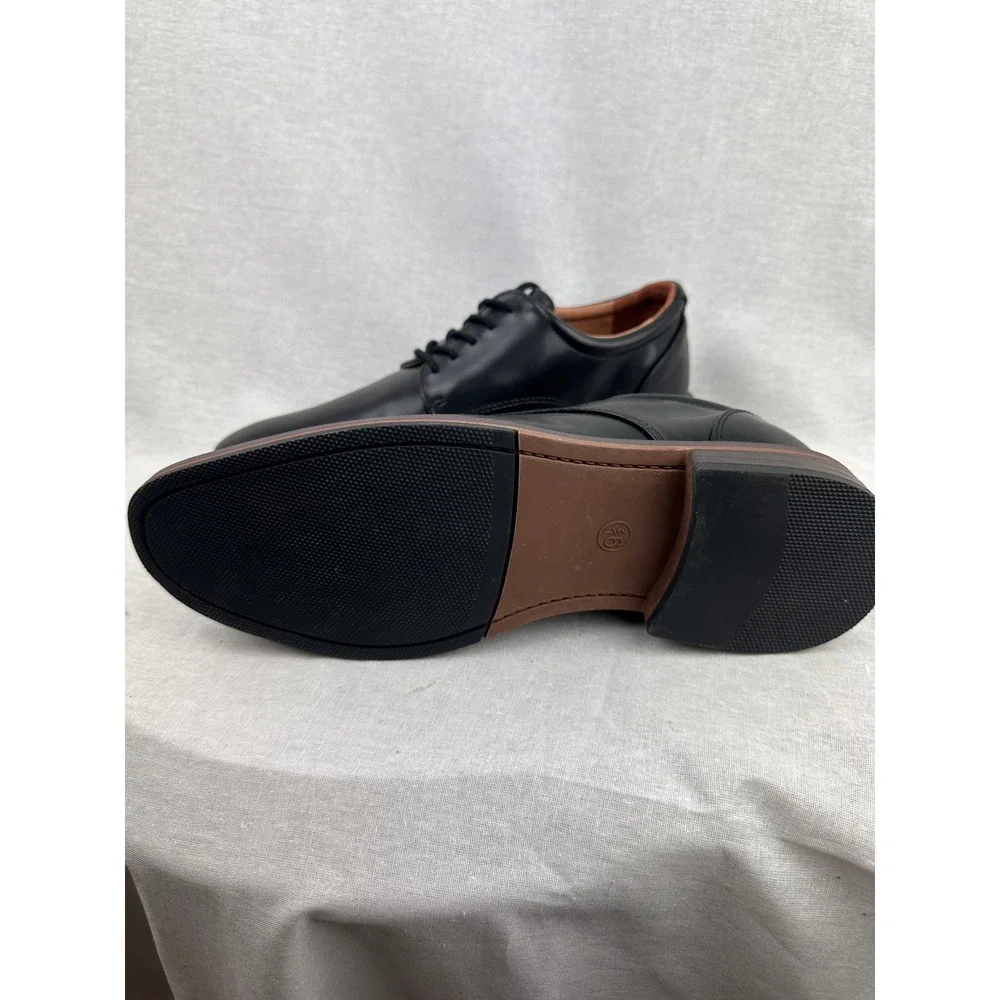 Goodfellow & Co Mens Black Derby‎ Dress Shoes Memory Foam Size 9.5